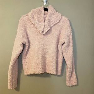 Poof Apparel M Comfy Pink Sweater